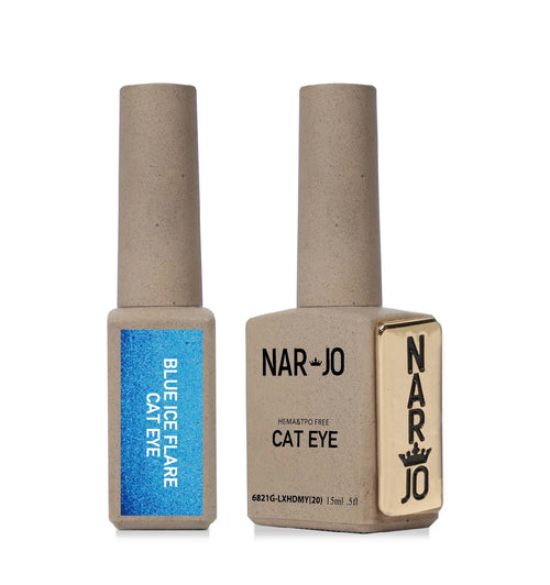 Blue Ice Flare Cat Eye Gel Polish
