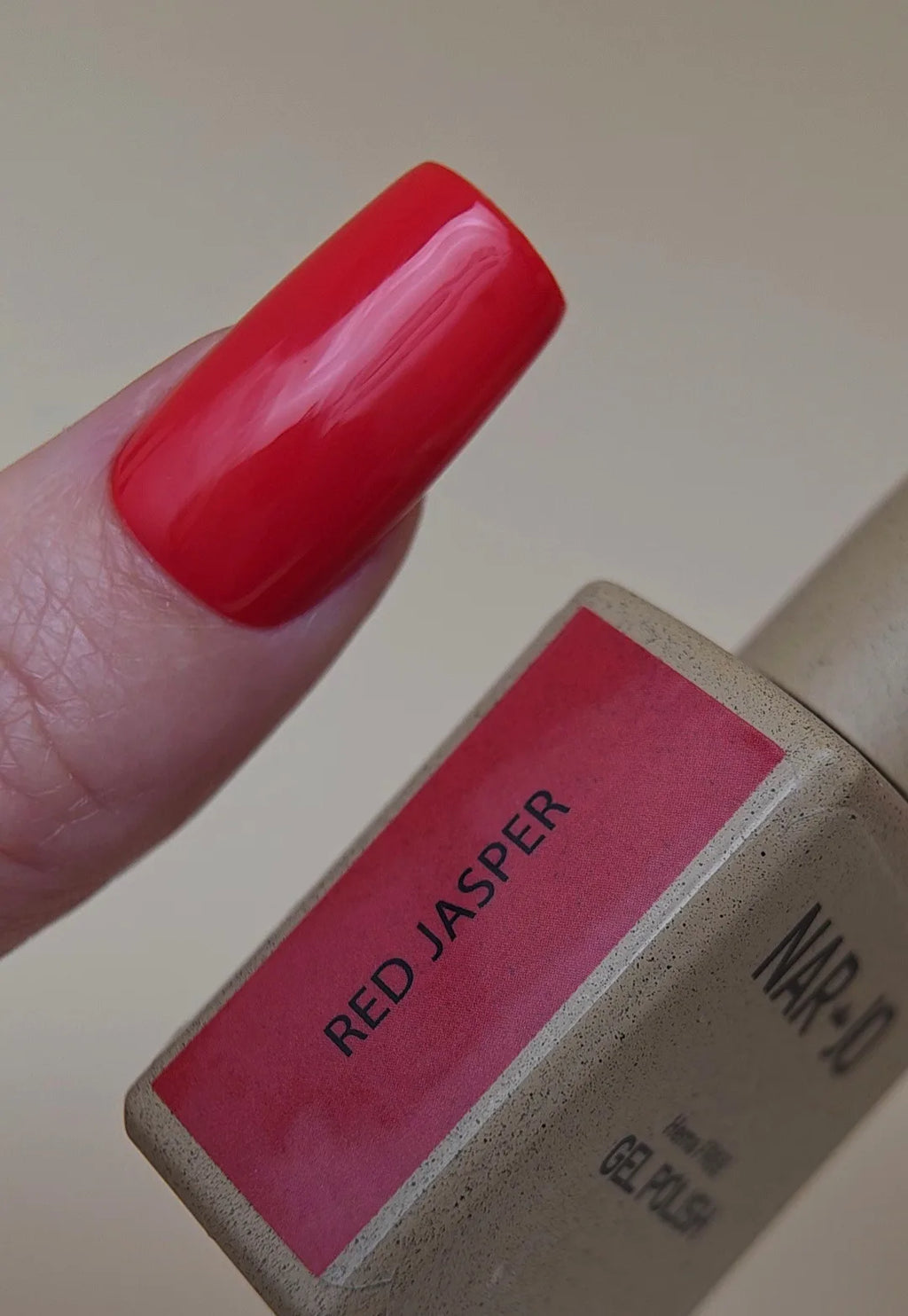 Red Jasper Gel Polish swatch