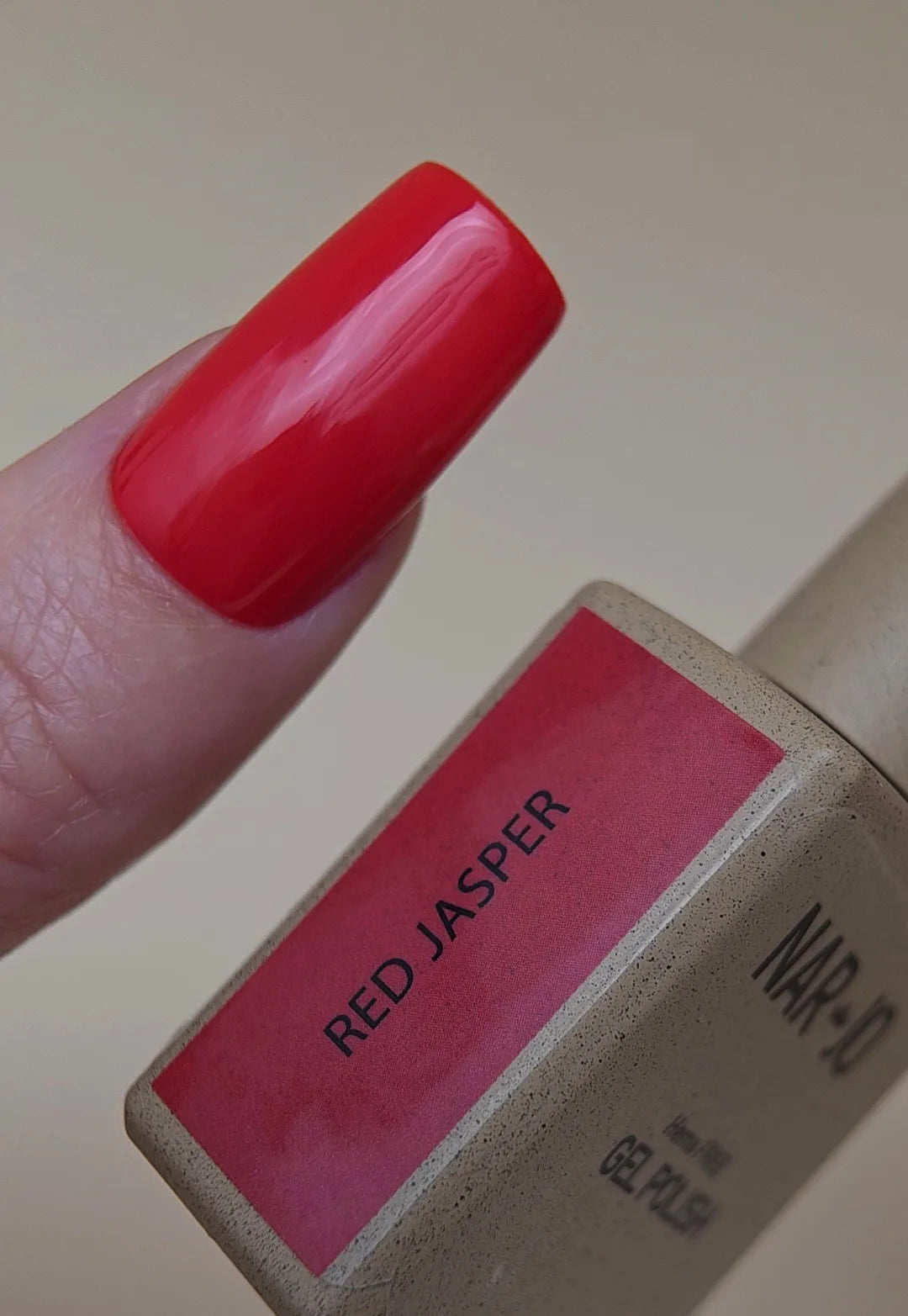 Red Jasper Gel Polish swatch