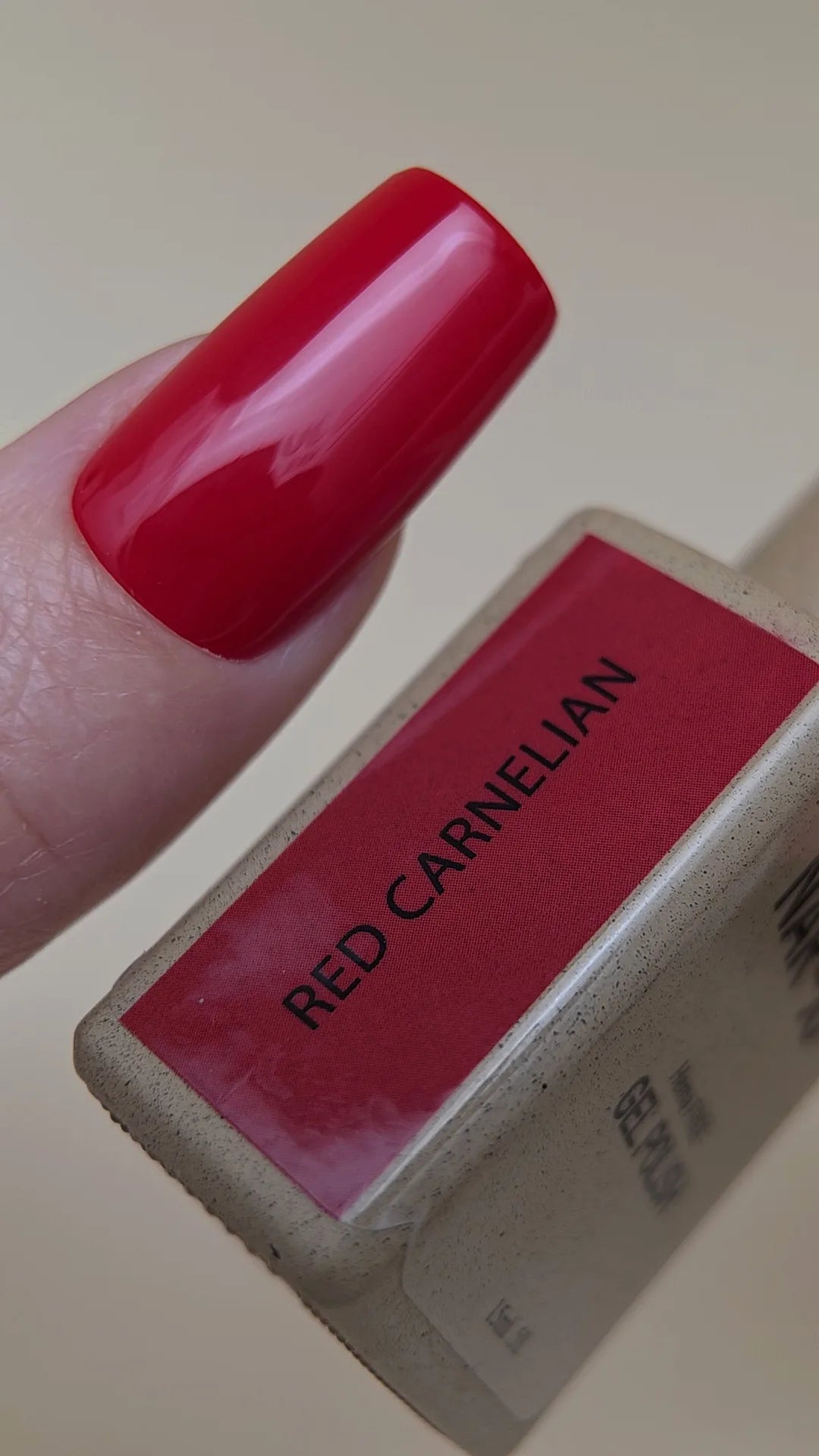 Red Carnelian Gel Polish swatch
