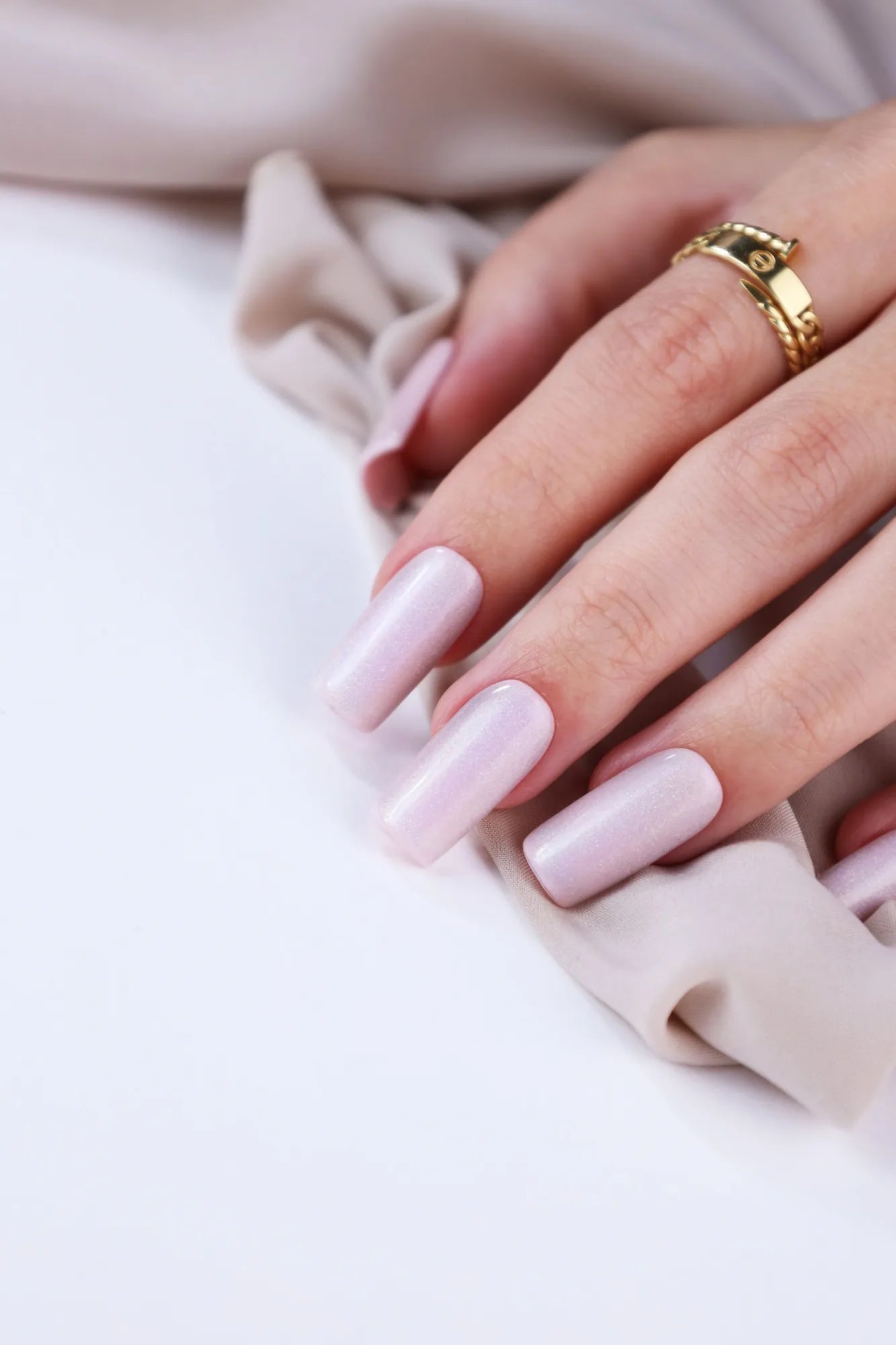 Silver Cat Eye Gel Polish swatch
