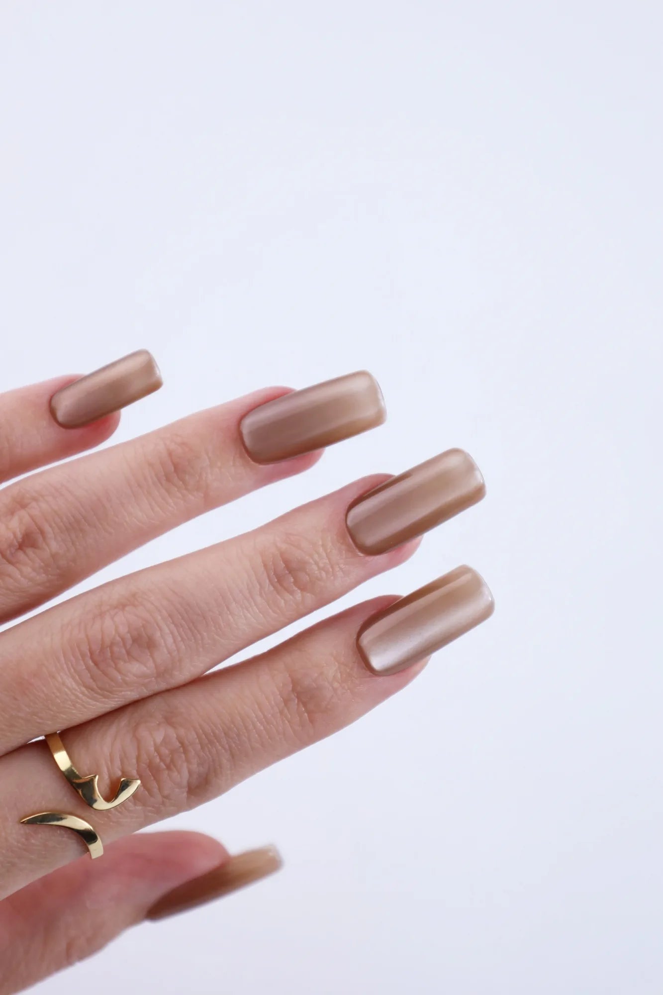 Golden Silk Cat Eye Gel Polish swatch