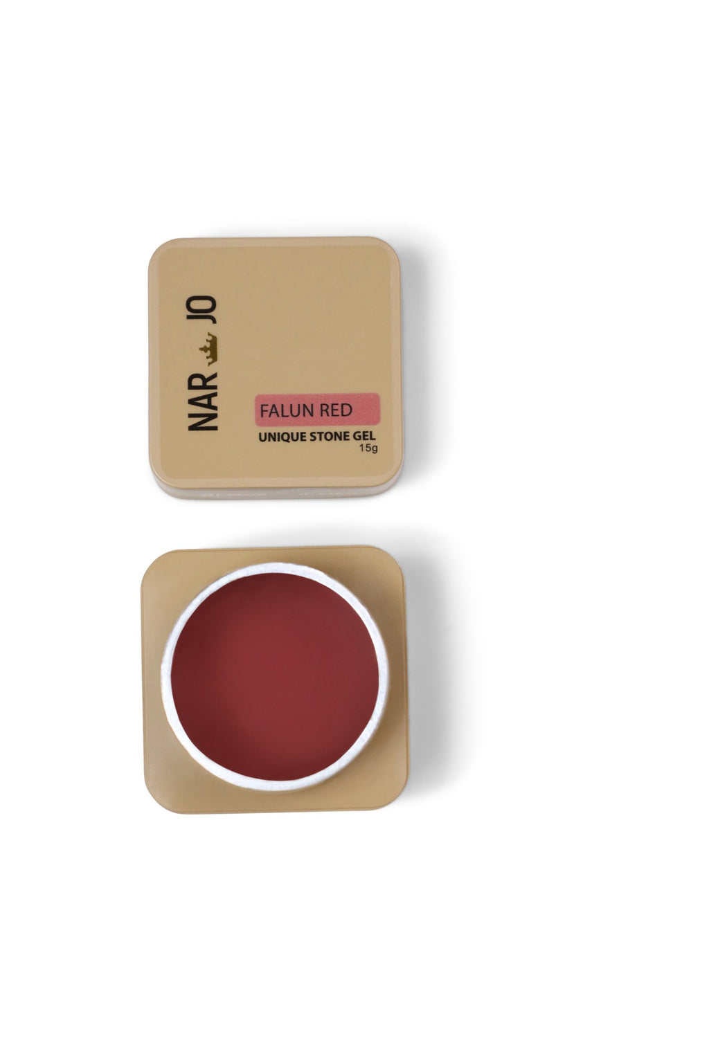 Falun Red Unique Stone Gel - real gel color