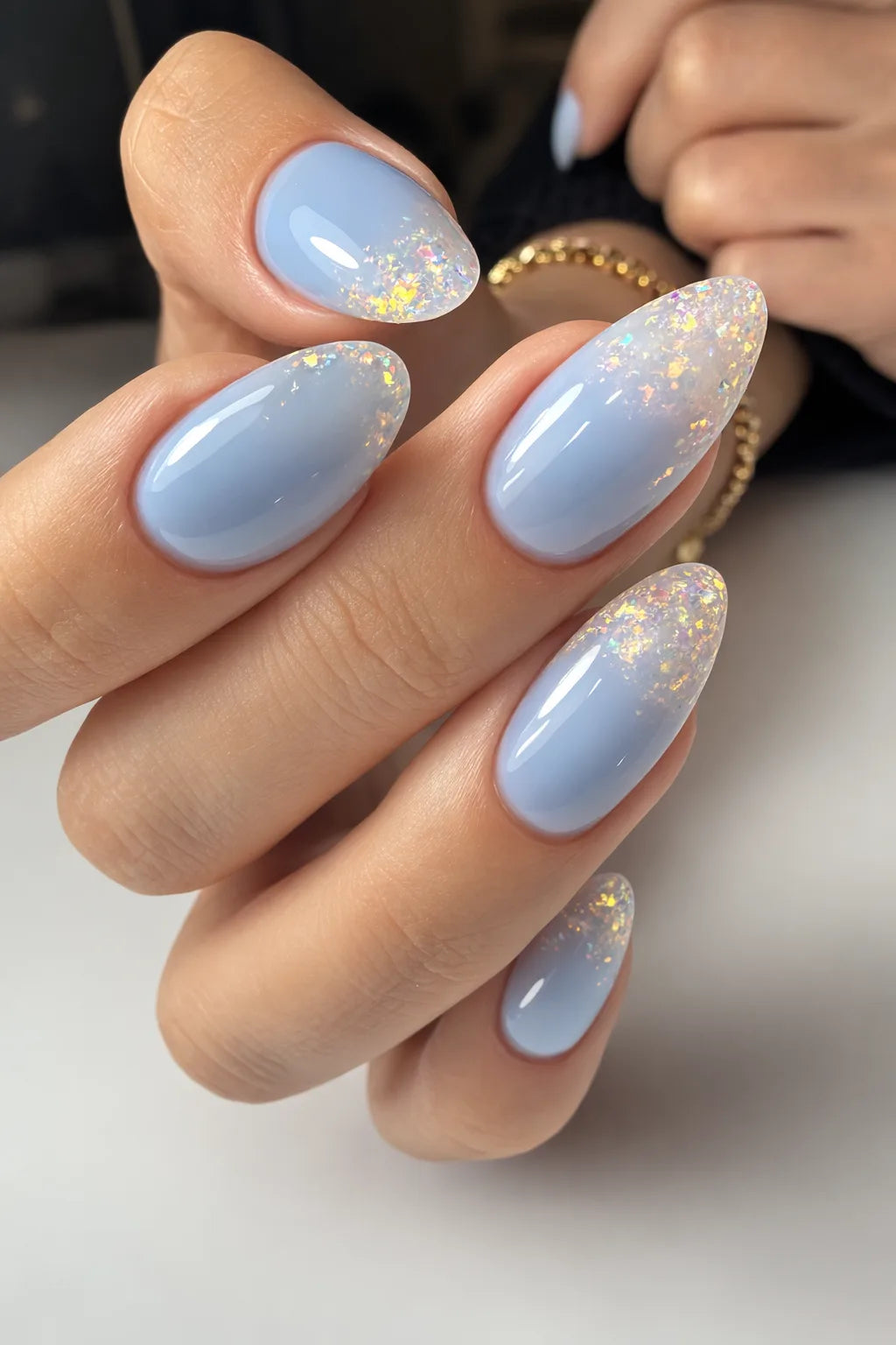 Blue Frost Unique Stone Gel swatch