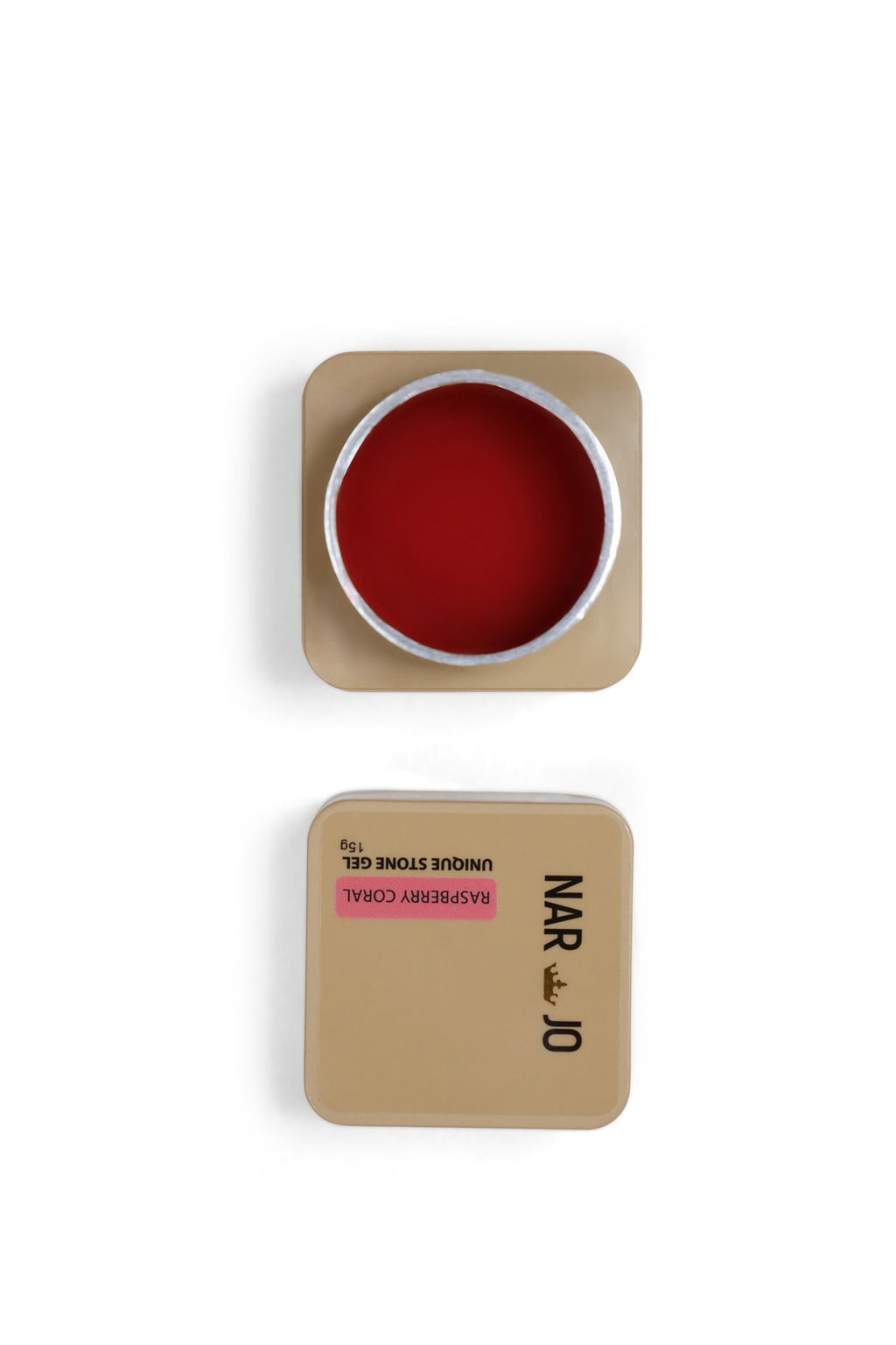 Raspberry Coral Unique Stone Gel - real gel color