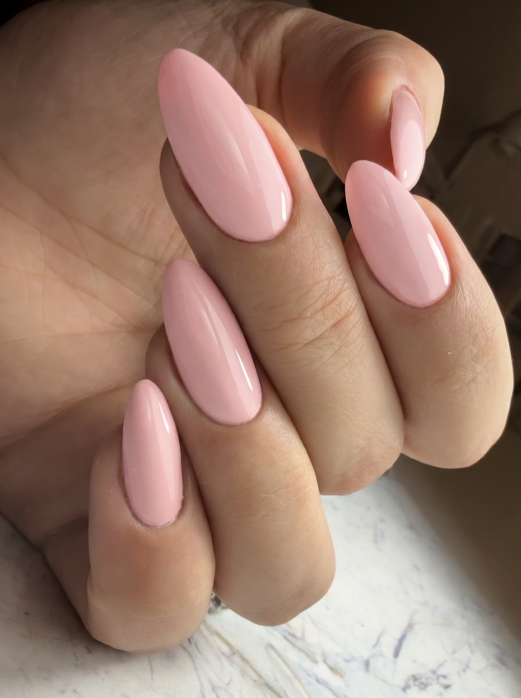 Pink Desert Kiss on nails