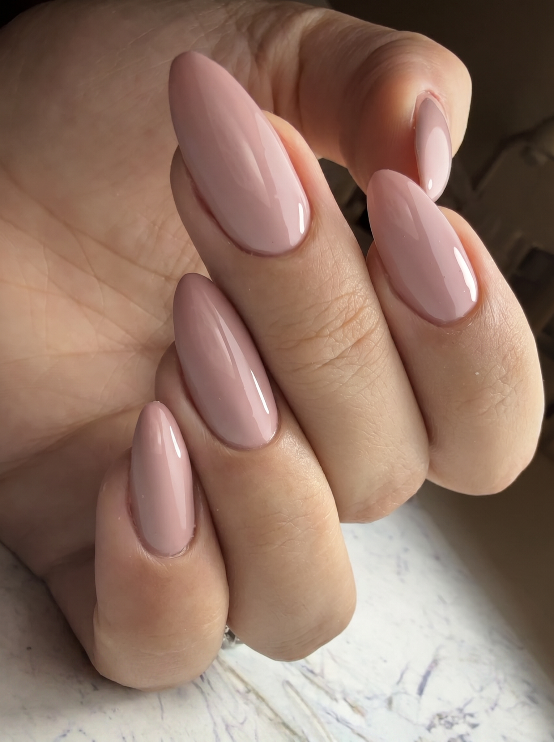 Taupe on nails