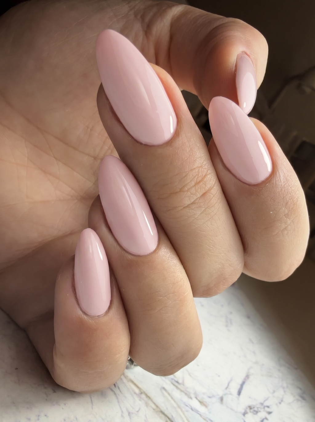 Pink Velour on nails