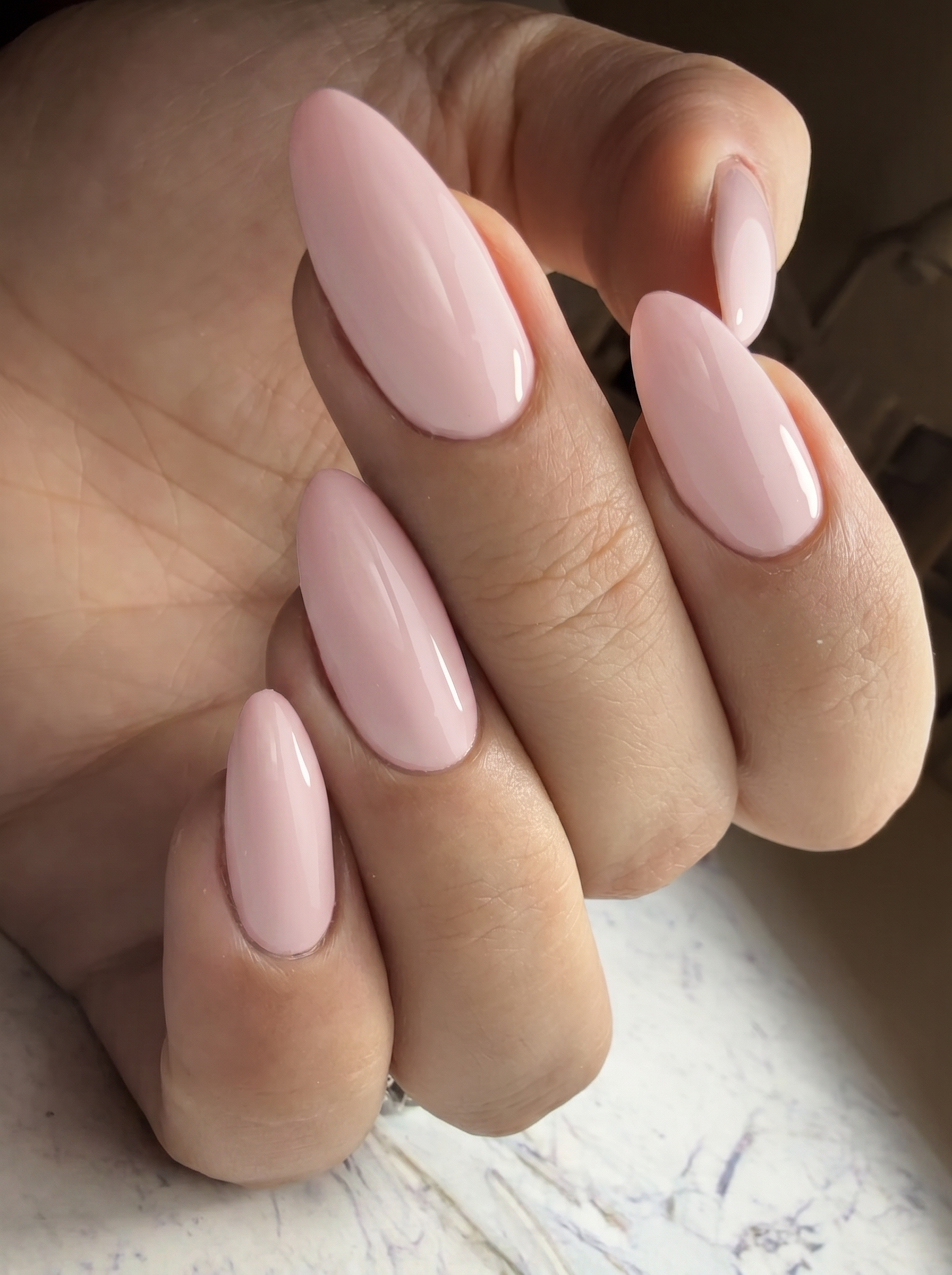 Pink Velour on nails