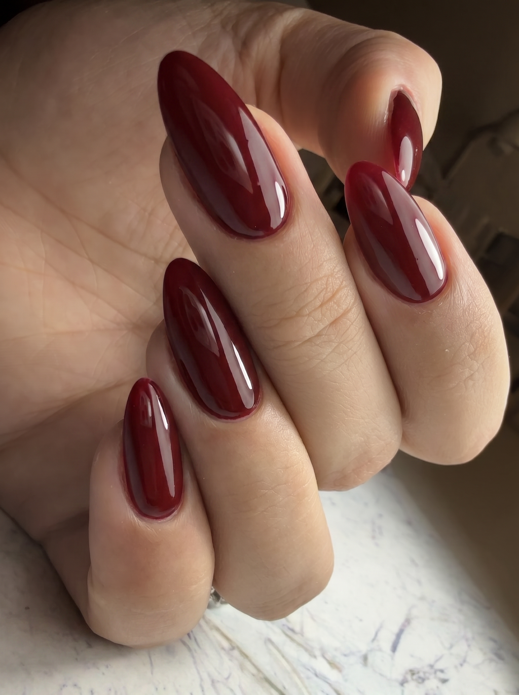 Cherry Noir on nails