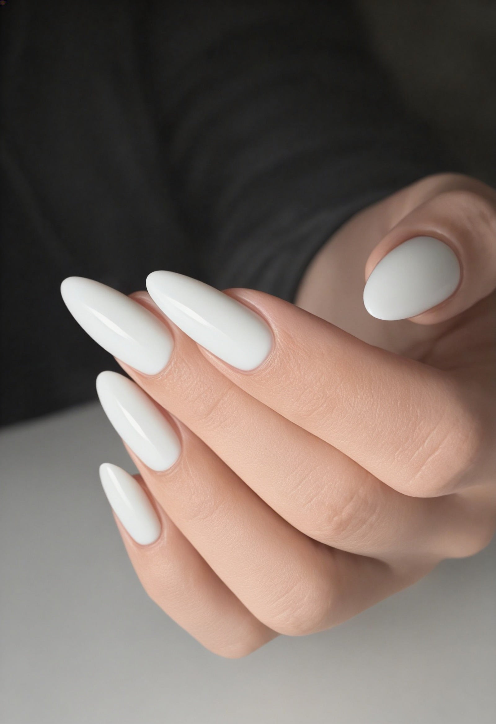 white-gemstone hand