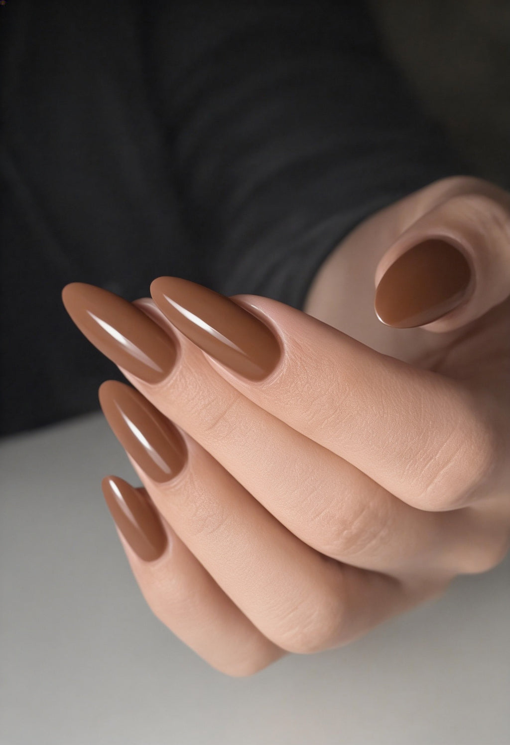 brown-garnet hand