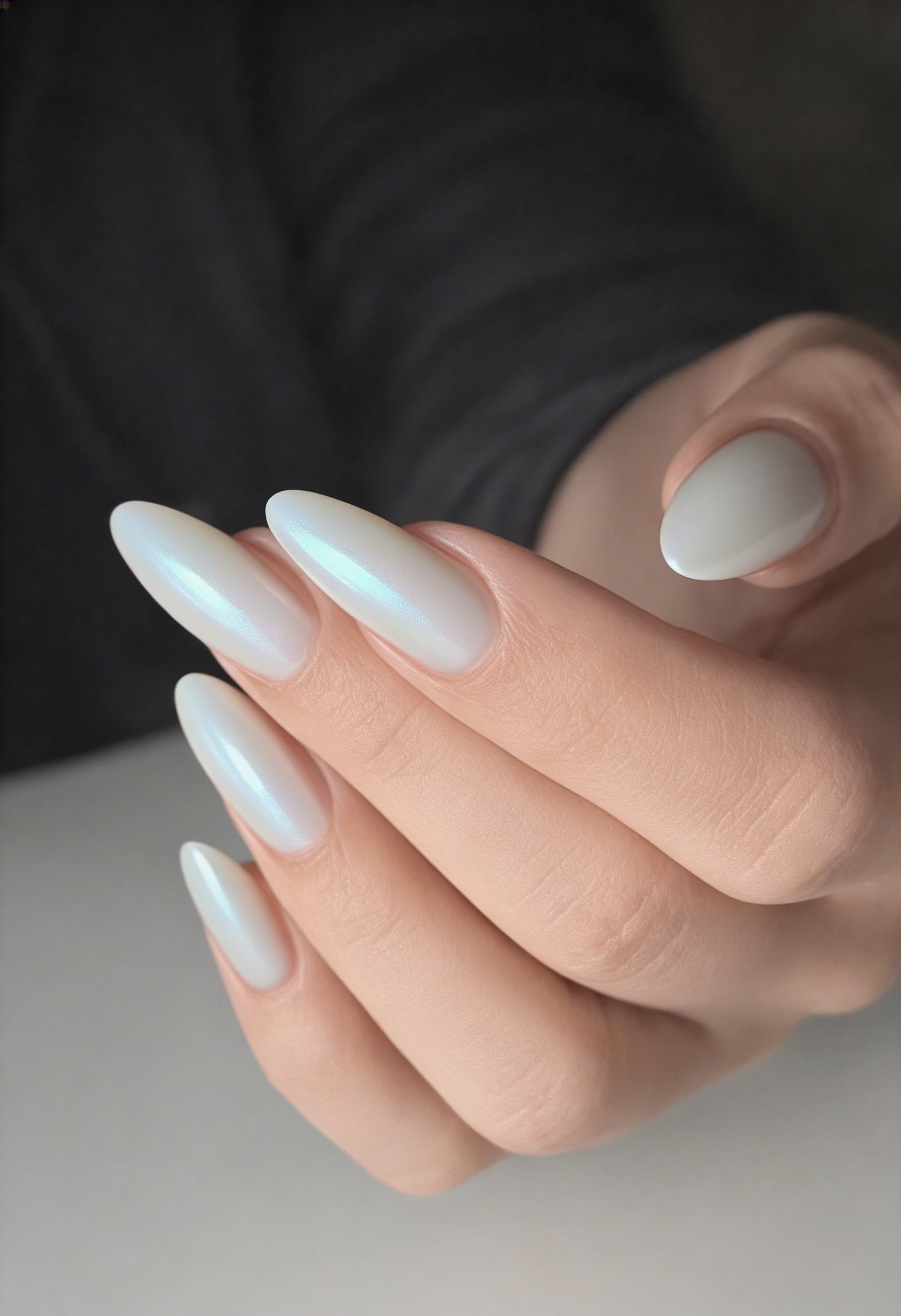 lavender-pearl hand