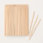 100pcs Orange Wood Sticks – Disposable Cuticle Pushers & Nail Cleaning Tools